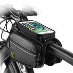 Ride in Style: Get Your Hands on the Ultimate Waterproof Bicycle Handlebar Bag with Touchscreen Compatibility for Your iPhone 11 XS XR Max.