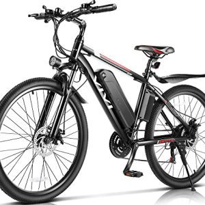 Electrical Bike Electrical Mountain Bike 26" Electrical Bicycles for Adults, 350W/500W Motor Ebike with Detachable 36V/48V Battery & Cruise Management and 21 Pace Gears-20MPH & 50 Miles E-Bikes Adults.