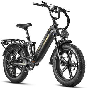 Step-Via Electrical Bike for Adults 750W Excessive-Pace Motor 48V 15AH Samsung Cell Battery, 20" Fats Tires Ebike 28MPH 35-80Miles Electrical Commuter/Metropolis Cruiser Bike for Girls.
