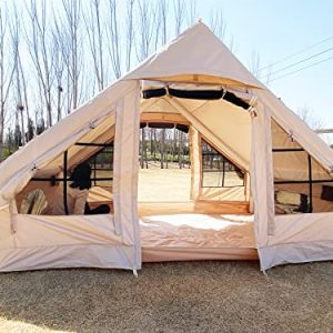 Experience Glamping Like Never Before with Our Inflatable 4-5 Person Tent - Easy Set-Up and Waterproof for the Ultimate Outdoor Adventure!