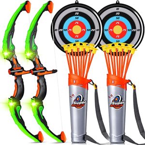 LED Light-Up Kids Archery Set - Fun Outdoor Game for Boys & Girls