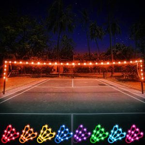 Your Nighttime Badminton with RGB LED Net Light