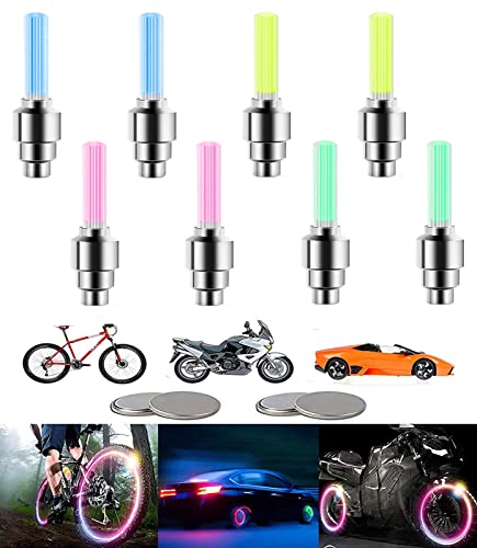 Light Up Your Ride with M-8 Multicolor LED Bike Wheel Stick Lights - Waterproof, Cool and Perfect for Youngsters, Men and Women!