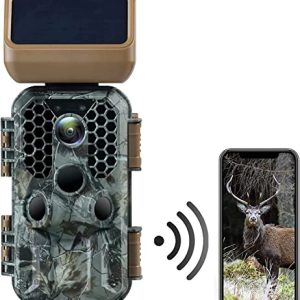 Solar Powered Trail Camera 4K Native 30MP - WiFi