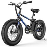 Electrical Bike 20"x4", 350W Brushless Motor, 36V/10Ah Detachable Bigger Battery, Fats Tire Ebike, 20 MPH Snow Seaside Mountain E-Bike, Shimano 7 Pace Macrunner 100.