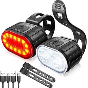 Stay Safe & Visible: Cymtkbr Rechargeable Bike Lights Set for Night Cycling 🚴‍♂️💡