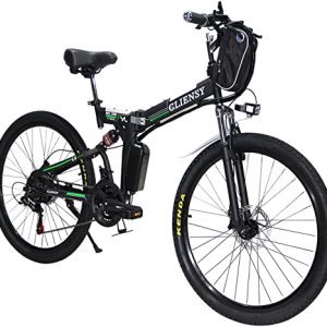 26 Inch Folding Electric Bike for Adults - 350W Motor, Removable 36V 8AH Battery, 21-Speed Shifter