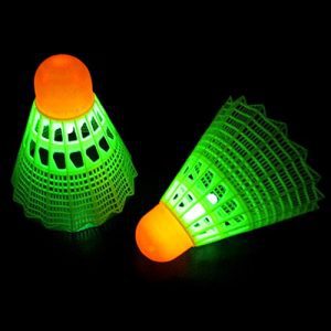 Elevate Your Nighttime Badminton with Glowing Birdies - Set of 6