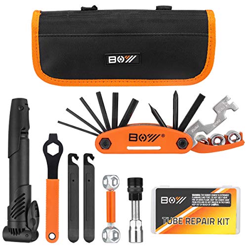 Be Prepared for Anything: Get Your Hands on the Ultimate Bicycle Repair Bag and Tire Pump - Portable, Reliable, and Perfect for Camping Trips and Emergencies