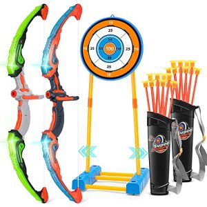 Ultimate Kids Bow and Arrow Set - 2 Light-Up Bows