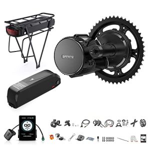 1000W Mid Drive Kit with Battery - BBS03 52V 1 with P860C LCD Display - Electric Bike Conversion Kit for BB68-73mm Bicycles