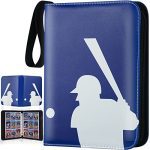 9-Pocket Trading Card Binder with 50 Removable Sleeves - Holds 900 Cards, Perfect for Baseball and Sports Collectibles