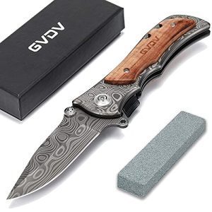 GVDV Pocket Folding Knife - Premium 7Cr17 Stainless Steel Tactical Tool for Camping, Hunting, and Hiking Enthusiasts!
