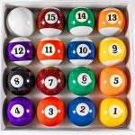 Upgrade Your Pool Table: 16 Regulation Size Resin Billiard Balls Set