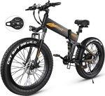 Ultimate Adventure Companion: 26'' Fat Tire Electric Bike with 500W Power and Foldable Design