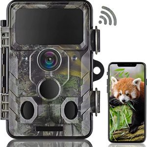 WiFi Trail Camera 1296P: Capture Wildlife Moments with 20MP Clarity, App-Controlled for Ultimate Convenience
