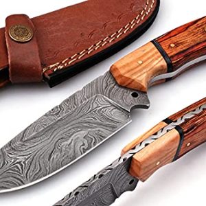 Ninja Hunter Damascus Skinner Knife - Master the Outdoors!