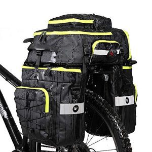 3-in-1 Professional Biking Equipment: Bike Pannier Bag Set - Bicycle Cargo Rack Saddle Bag, Shoulder Bag and Laptop Pannier Rack - for Convenient Transport and Storage