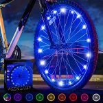 Activ Life Bike Wheel Lights (1 Pack for 1 Wheel, Blue), LED Bicycle Wheel Lights for Bike Wheels & Tire Spokes, Matches Each Youngsters and Grownup Bikes, Easter Basket Stuffers & Presents for Youngsters & Teenagers.