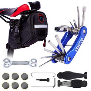 Be Prepared for Any Bike Repair with Our Complete Tool Kit: Includes a Multi-Tool, Chain Tool and a Convenient Saddle Bag