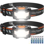 2-Pack Ultra-Bright 1100 Lumen LED Headlamp with 4 Modes & IPX5 Waterproof for Outdoor Activities