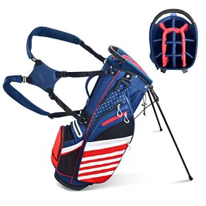 USA Stars & Stripes Golf Stand Bag |  | Ideal for Golf Club and Golf Cart | Men & Women Golf Bag
