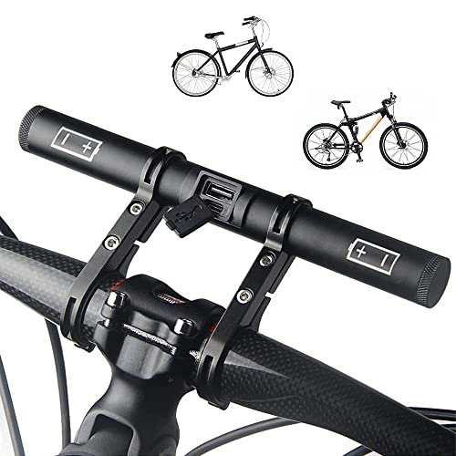 8-inch USB Rechargeable Bike Handlebar Extender with Constructed-in Cellphone Charger for GPS, Speedometer, Mount Holder and Bike Gentle.