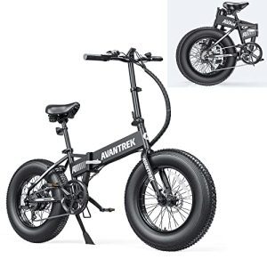 Electrical Bike for Adults Foldable 20" x 4.0 Fats Tire Electrical Bicycle with 500W Motor, 48V 10AH Detachable Battery, 1.5X Quicker Cost, Shimano 7 Pace Cybertrack 200.