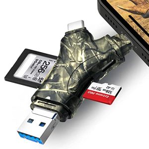 Never Miss a Moment: Get 4-in-1 Trail Camera Viewer SD Card Reader for iPhone/iPad/Android/Pcs - Supports SD and Micro SD Cards - Perfect for Hunting and Trail Camera Viewing!