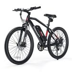 Electrical Bike, Cybertrack 300 27.5" Electrical Bike for Adults, 2X Quicker Cost, 500W Ebike, 20MPH Electrical Mountain Bike, 48V 10Ah Detachable Lithium Battery, Shimano 21S Gears, Suspension Fork.