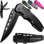 Spring Assisted Army Style Pocket Folding Knife - Your All-Purpose Outdoor Companion!