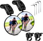 Bicycle Mirrors with 360° Rotation, 180° Folding