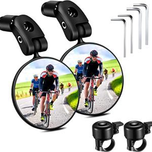 Bicycle Mirrors with 360° Rotation, 180° Folding