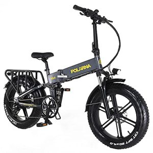Electric Bike 20" Full Suspension Fat Tire Ebike: 750W Motor, Removable Battery, Hydraulic Brakes