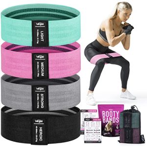 Resistance Bands for Working Out with Exercise Guide. Fabric Booty Bands for Women Men. Workout Bands Leg Bands for Working Out. Hip Resistance Loops for Squat Butt Glute Set Fitness Home Elastic Band.