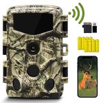 JOH WiFi Path Camera, 4K 32MP Hunting Game Camera with Low Glow Night Vision, 0.2s Trigger Motion Activated, IP66 Waterproof Deer Camera for Outdoor Wildlife Scouting, Monitoring, Security