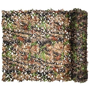 Blend into Your Surroundings with Bionic Tree Camo - Camo Netting Bulk Roll for Hunting, Decoration, Sun Shade, Camping, Parties and More (16.4ftx5ft/5mx1.5m Mesh Cover and Blind).