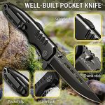 Spring Assisted Army Style Pocket Folding Knife - Your All-Purpose Outdoor Companion! - Image 3