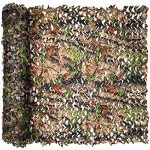 Camo Netting - Lightweight Bulk Roll with Mesh for Hunting Blinds, Military Decorations, Sunshade Fence Nets - Great for Camping, Shooting, Photography, Car Cover, Outdoor.