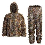 for Youth Turkey Hunting, Hooded Hunting Airsoft Camouflage Suit for Jungle Hunting, Shooting, Wildlife Photography, or Halloween.