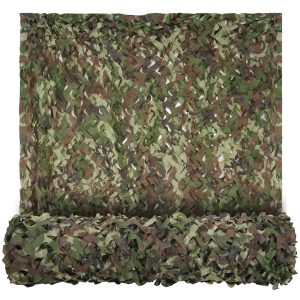 Stay Hidden and Blend in with Nature with Our Woodland Camo Netting - Perfect for Hunting, Camping, and Party Decorations!