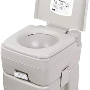 Dripex Portable Camping Toilet - 20L/5.3 Gallon with Removable Handle and Flush for Outdoor Us