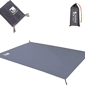 Hikeman Waterproof Camping Tarp – 83”x55” Portable Tent Footprint with Drawstring Bag for Outdoor Hiking and Picnics
