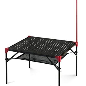 iClimb Extendable Folding Table in Black – Compact and ultralight with a large tabletop area