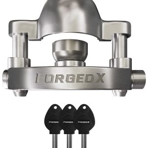 FORGEDX Heavy-Duty Stainless Steel Trailer Lock for 2" to 2-5/16" Couplers – Provides Superior Security for Trailers, RVs, and Boats with Corrosion Resistance and Durable Construction