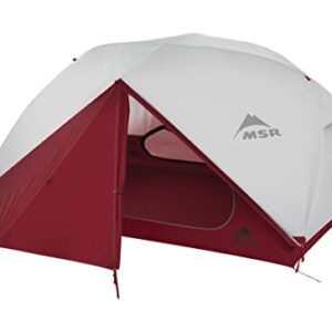 MSR Elixir 3-Person Backpacking Tent with Spacious Interior and Lightweight Design for Comfortable Outdoor Adventures