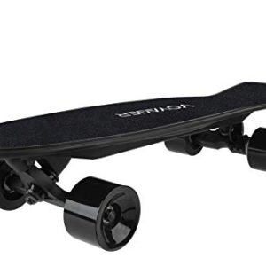 32-inch DresKar FT007 electric skateboard featuring a spring swing design and carving truck, perfect for smooth carving and high-speed rides. 