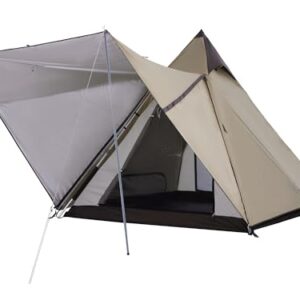 Vidalido pop-up teepee tent for 2-4 people, featuring a spacious interior, excellent ventilation with mesh windows, waterproof material, and a convenient carrying bag, ideal for camping and hiking