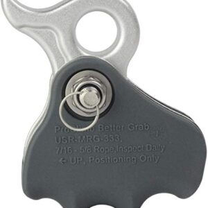 Rope Grab for Arborists - Adjustable Fall Arrestor with Rubberized Grip and Removable Cam Lock for 7/16" to 5/8" Rope