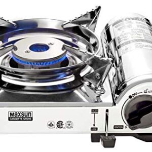 Compact 7,172 BTU Portable Mini Gas Stove for Camping & Outdoor Cooking"